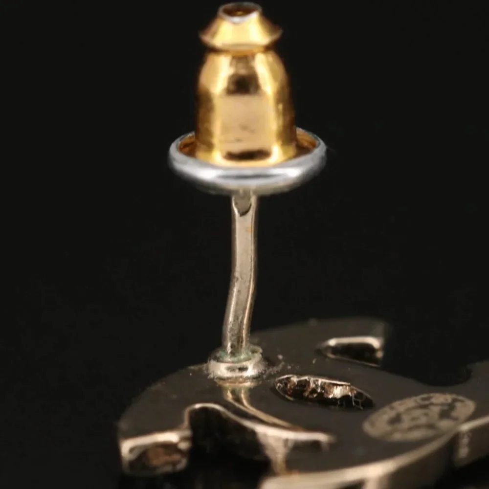 Chanel Multicolor Rhinestone CC Stud Earrings - Picture 5 of 6